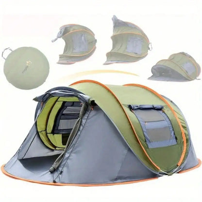Waterproof 2 Door 4-Person Camping Tent