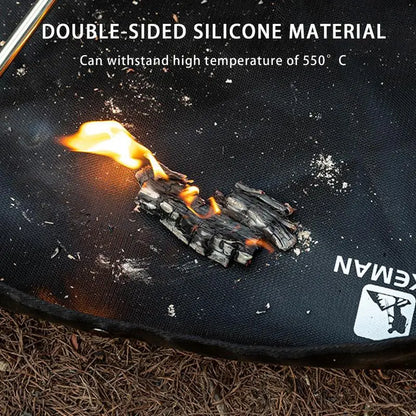 Flame-Retardant Fireproof Rug for Camping and Fireplaces