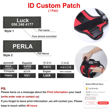 Personalized No-Pull Reflective Breathable Dog