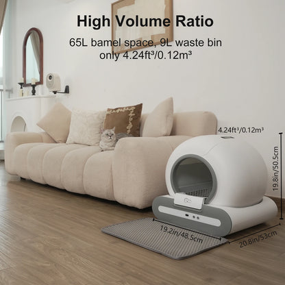 DOEL Self-Cleaning Cat Litter Box with App