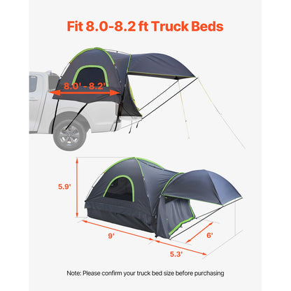 SucceBuy 2-3 Person Waterproof Pickup Truck Bed Tent