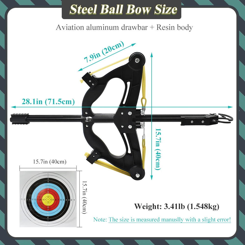 Professional High Powered Steel Ball Slingshot Bow