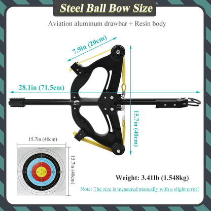 Professional High Powered Steel Ball Slingshot Bow