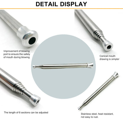 Portable Retractable Fire Blow Tube for Camping