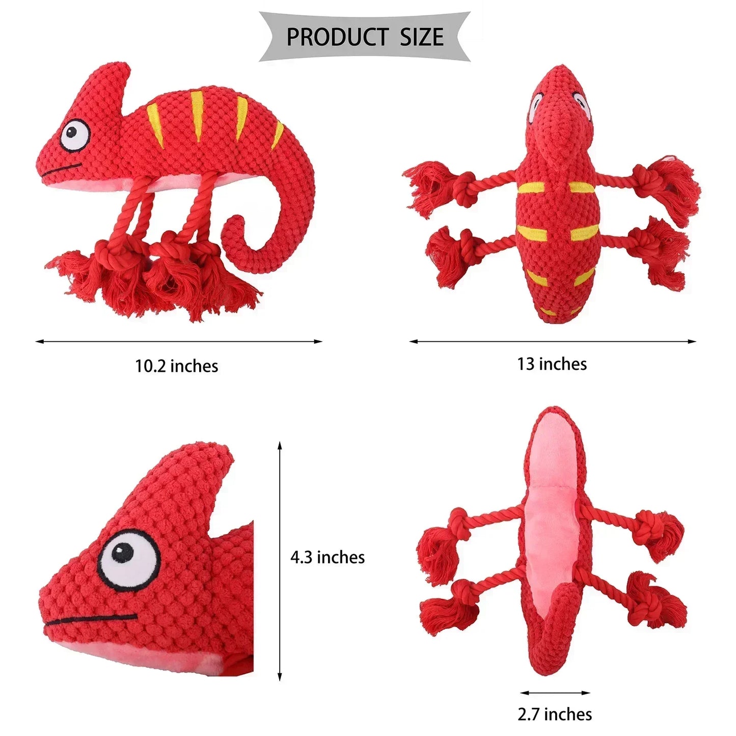 Plush Dog Squeaky Toy