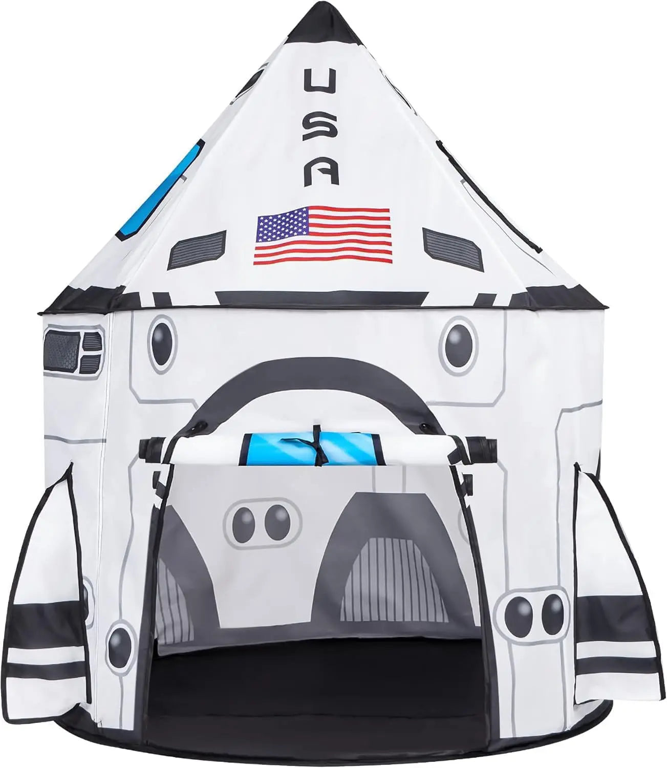 3-Piece Play Rocket Ship Tent for Kids