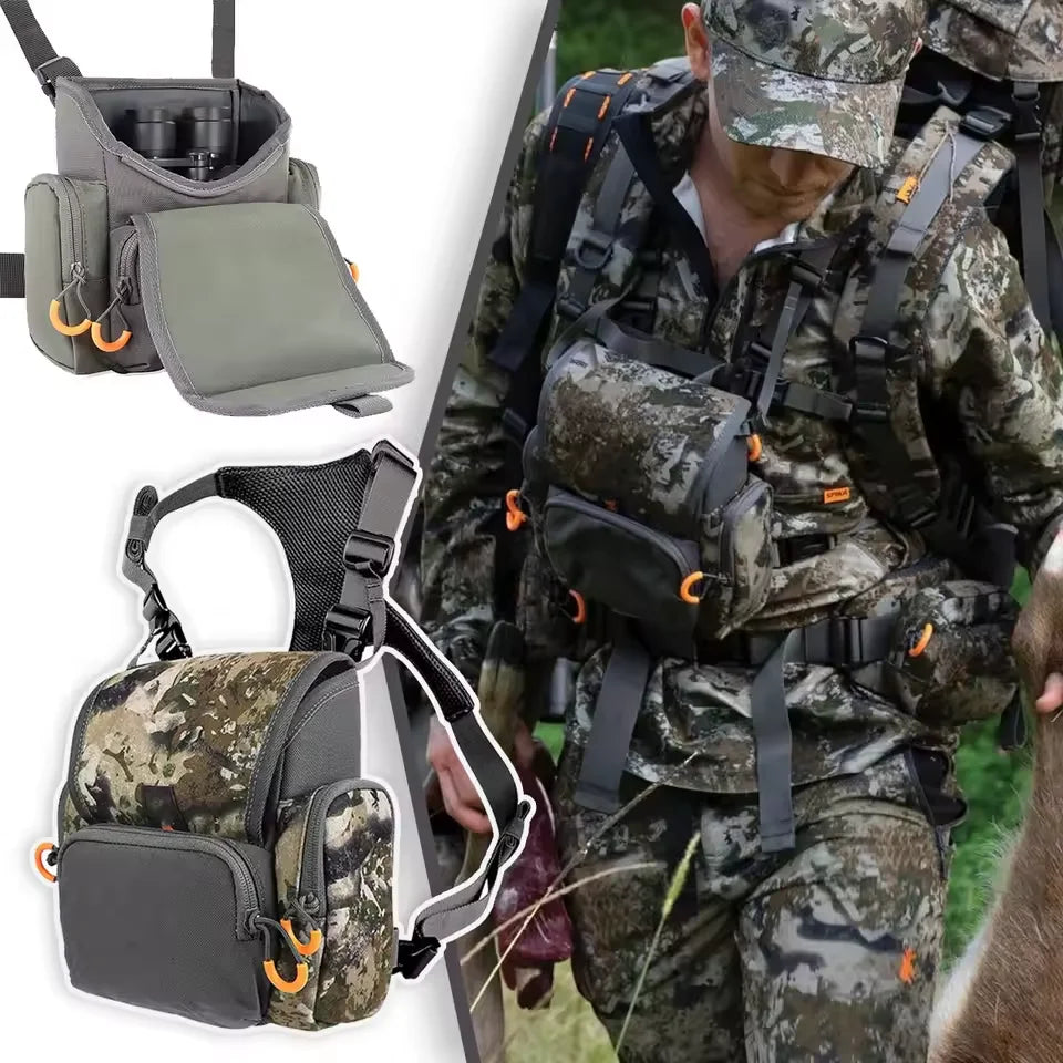 Waterproof Binocular Harness Chest Pack with Rangefinder & Pouch