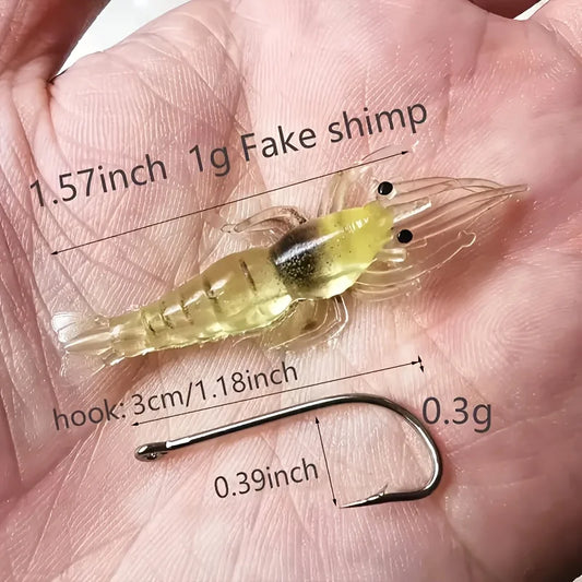 Luminous Soft Shrimp Lure Sets by Goture
