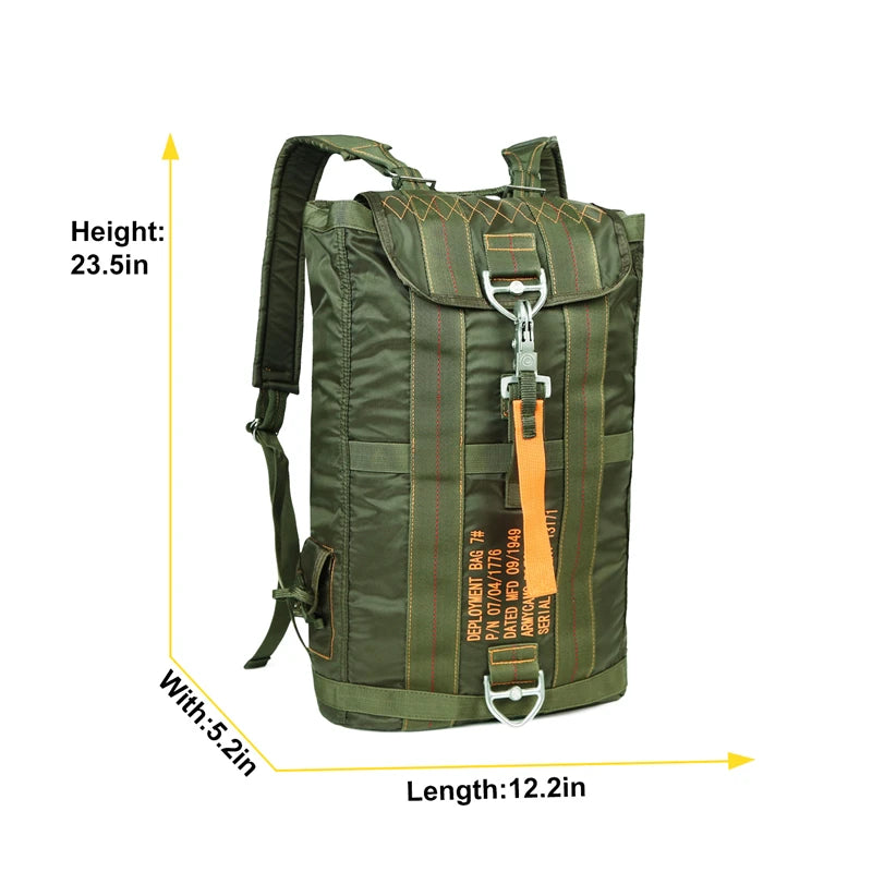 Durable Lightweight All-Purpose Outdoor Parachute Carryall Backpack
