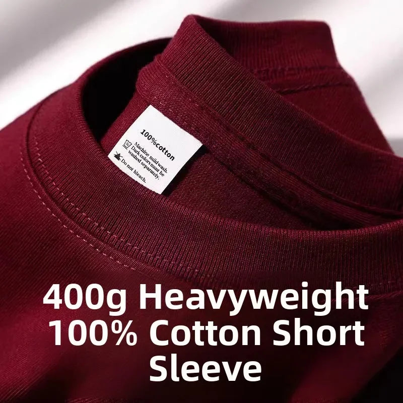 Unisex Heavyweight Pure Cotton Short Sleeve T-Shirts