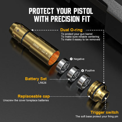 9mm Red Laser Dry Fire Training Cartridge