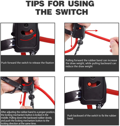 Ambidextrous Portable Archery 9-19lbs Bow Training Band
