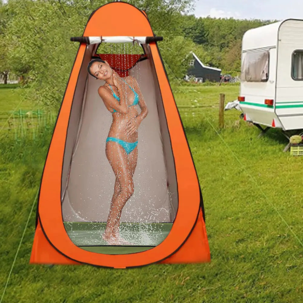 Camping Shower Base with Portable Pan and Hose