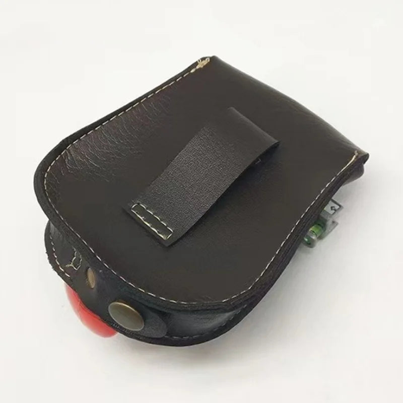 Black/Brown Slingshot and Steel Ball Leather Holster/Carrier