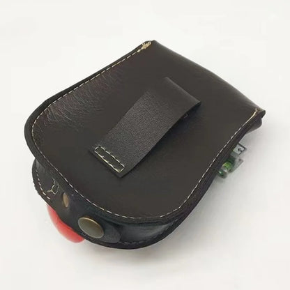 Black/Brown Slingshot and Steel Ball Leather Holster/Carrier