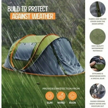 Waterproof 2 Door 4-Person Camping Tent
