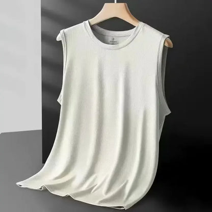 Men's Silk Mesh Lightweight Sports Tank Top