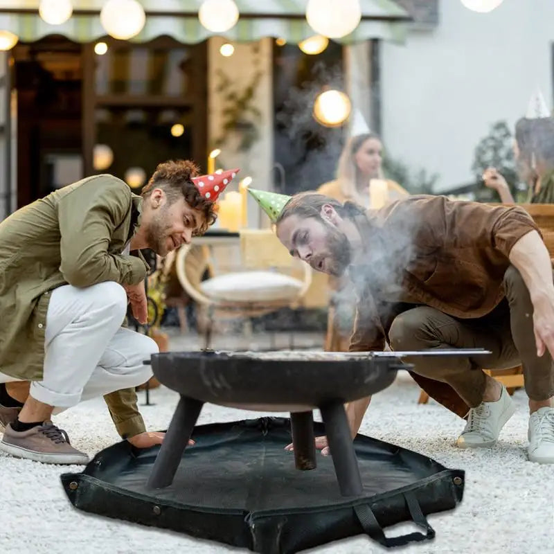 Flame-Retardant Fireproof Rug for Camping and Fireplaces