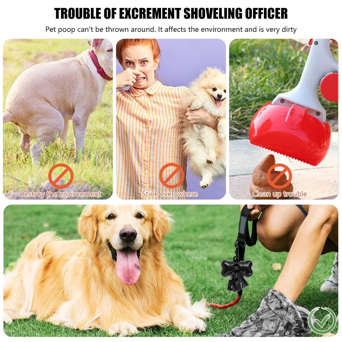 Durable Pet Poop Bag Rolls for Outdoor Cleaning