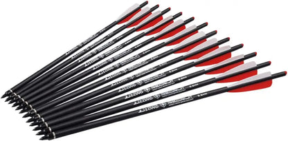 Carbon Crossbow Bolts Set with Replaceable Arrowhead Tips
