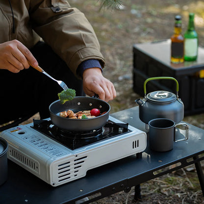 Portable 3-Piece Camping Cookware Pot Pan Kettle Set