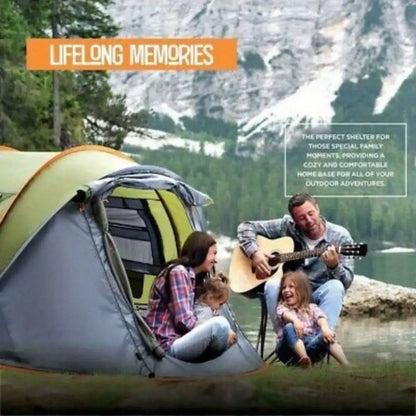 Waterproof 2 Door 4-Person Camping Tent