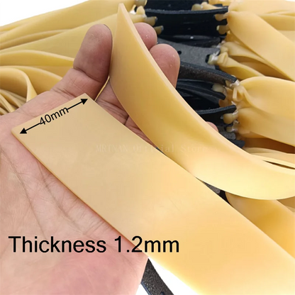40mm Wide 1.0-2.0mm Thick Flat Slingshot Rubber Band