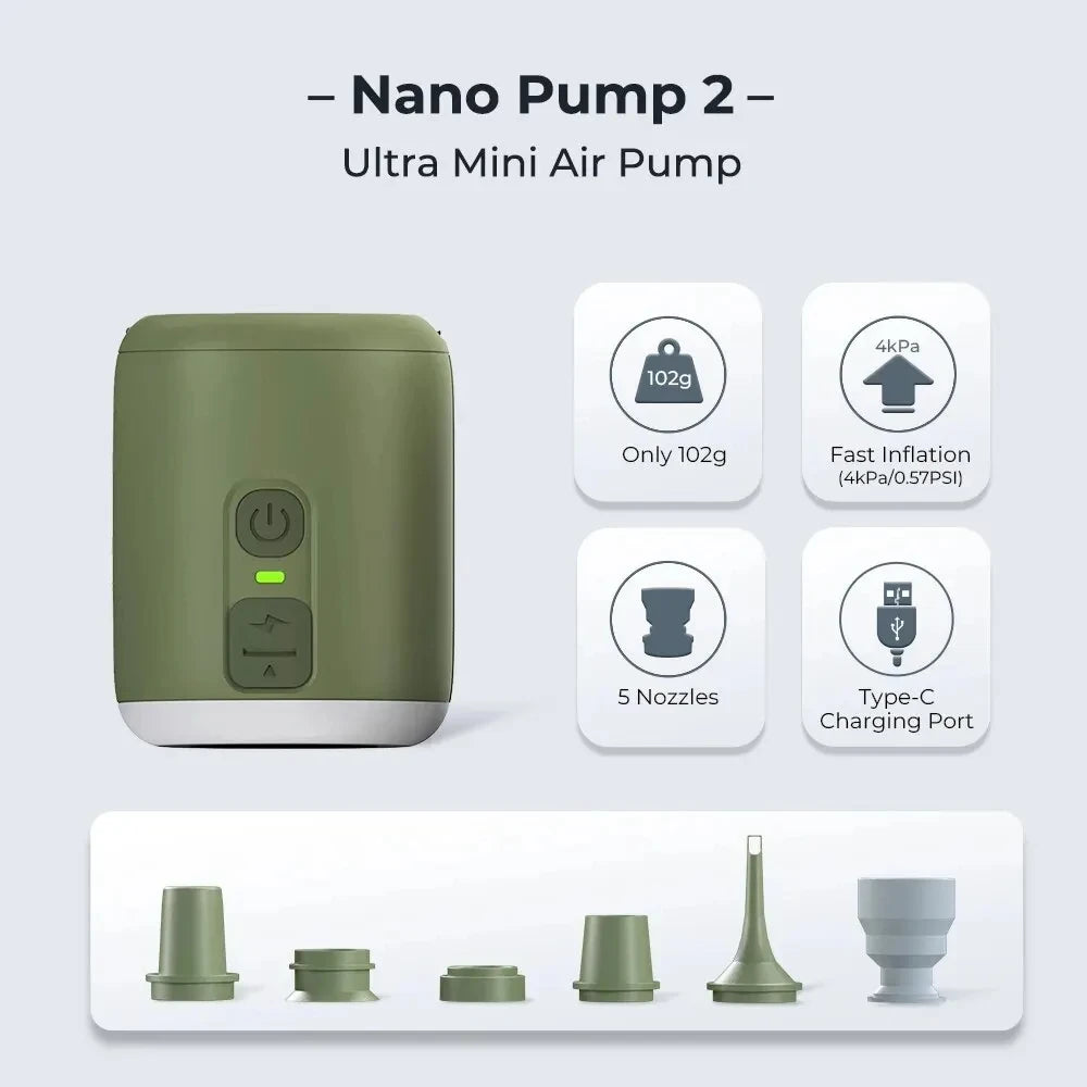 WESTTUNE Waterproof Tiny Air Pump Lantern with Magnetic Design