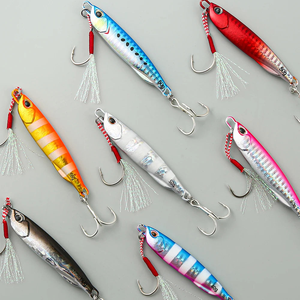 Metal Cast Jig Spoon for Shore Saltwater Fishing