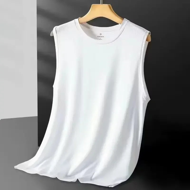Men's Silk Mesh Lightweight Sports Tank Top