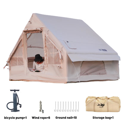 4/6/8 Person Inflatable Tent with Stove Plug