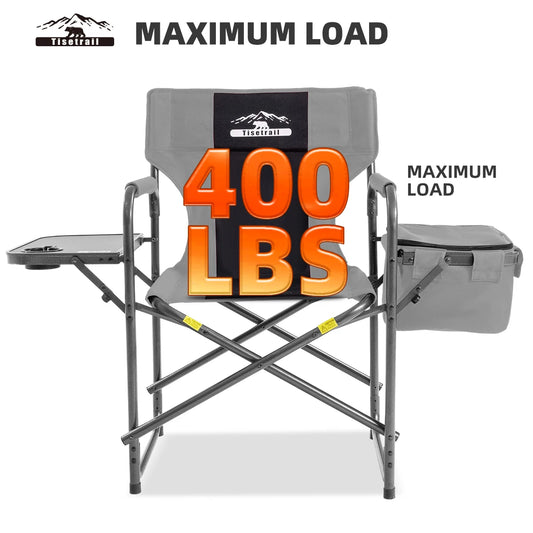 Tisetrail Foldable Camping Chair with Tray and Cooler