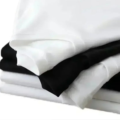 100% Pure Cotton High-Quality Men's Letter Print T-shirt