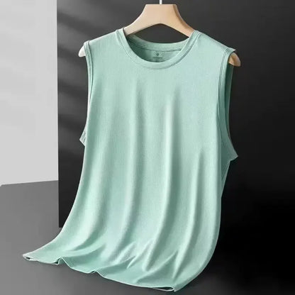 Men's Silk Mesh Lightweight Sports Tank Top