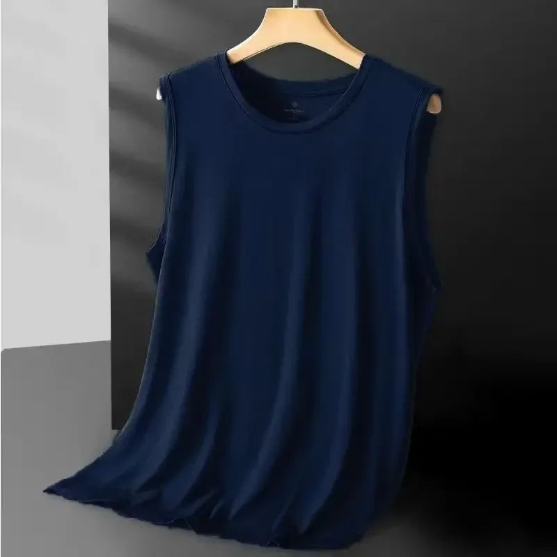 Men's Silk Mesh Lightweight Sports Tank Top