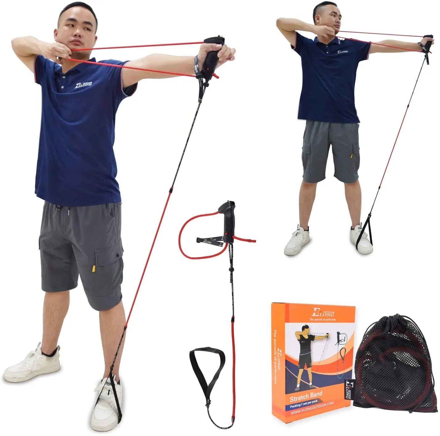 Ambidextrous Portable Archery 9-19lbs Bow Training Band