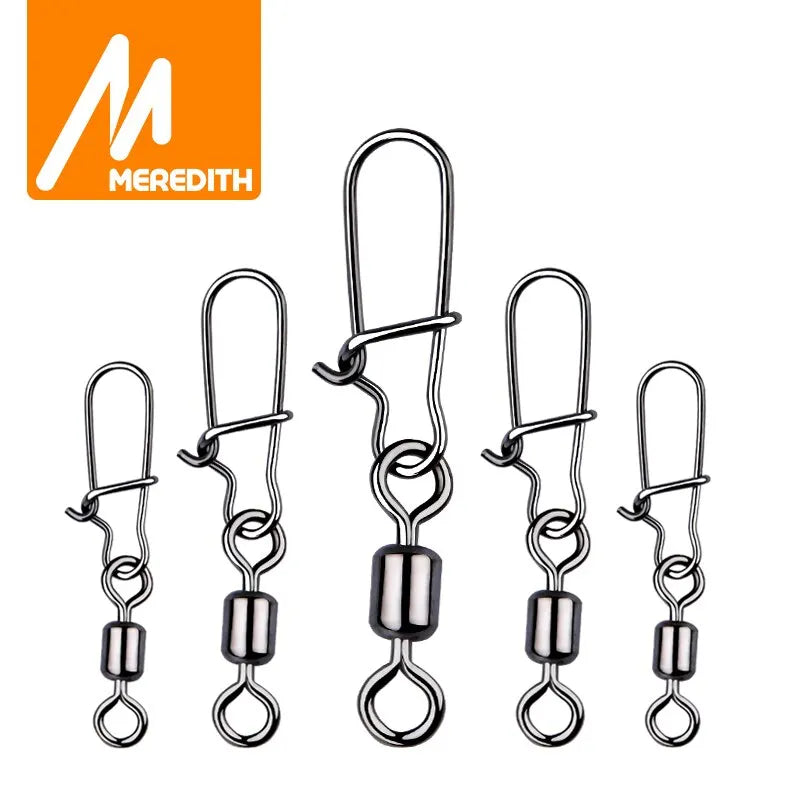 MEREDITH Pike Fishing Stainless Swivel Fishhook Lures