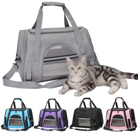 Soft-Sided Mesh Breathable Pet Transport Bag