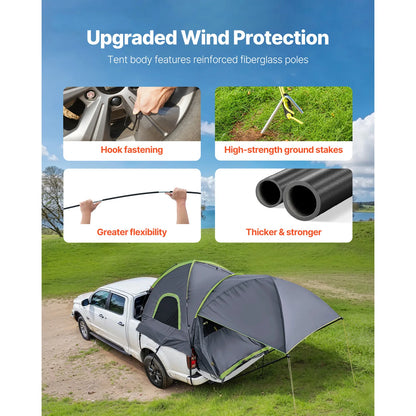 SucceBuy 2-3 Person Waterproof Pickup Truck Bed Tent