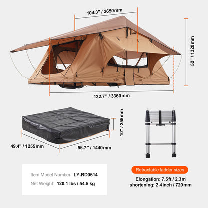 SucceBuy Truck Bed Hardshell Folding Tent