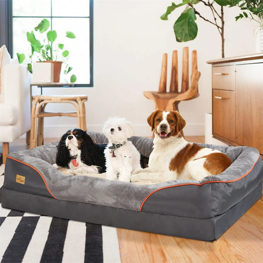 Waterproof Jumbo Orthopedic Memory-Foam Pet Sofa Couch
