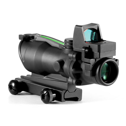 Adjustable 4x32 Red Dot 1x  4x Scope  Red Dot Tactical Scope 20mm Rail Scope for Hunting