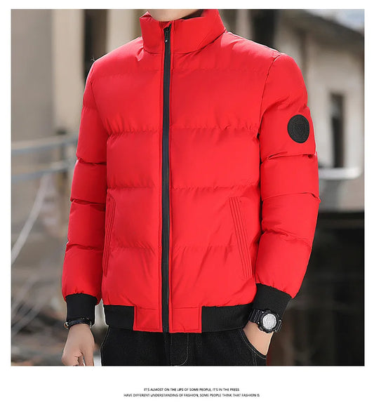 Men's Winter Down Jacket with Thickened Cold Protection