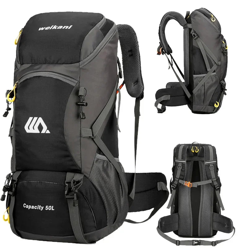 Waterproof 50L Hiking Backpack for Climbing and Travel
