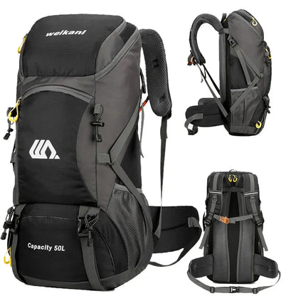 Waterproof 50L Hiking Backpack for Climbing and Travel