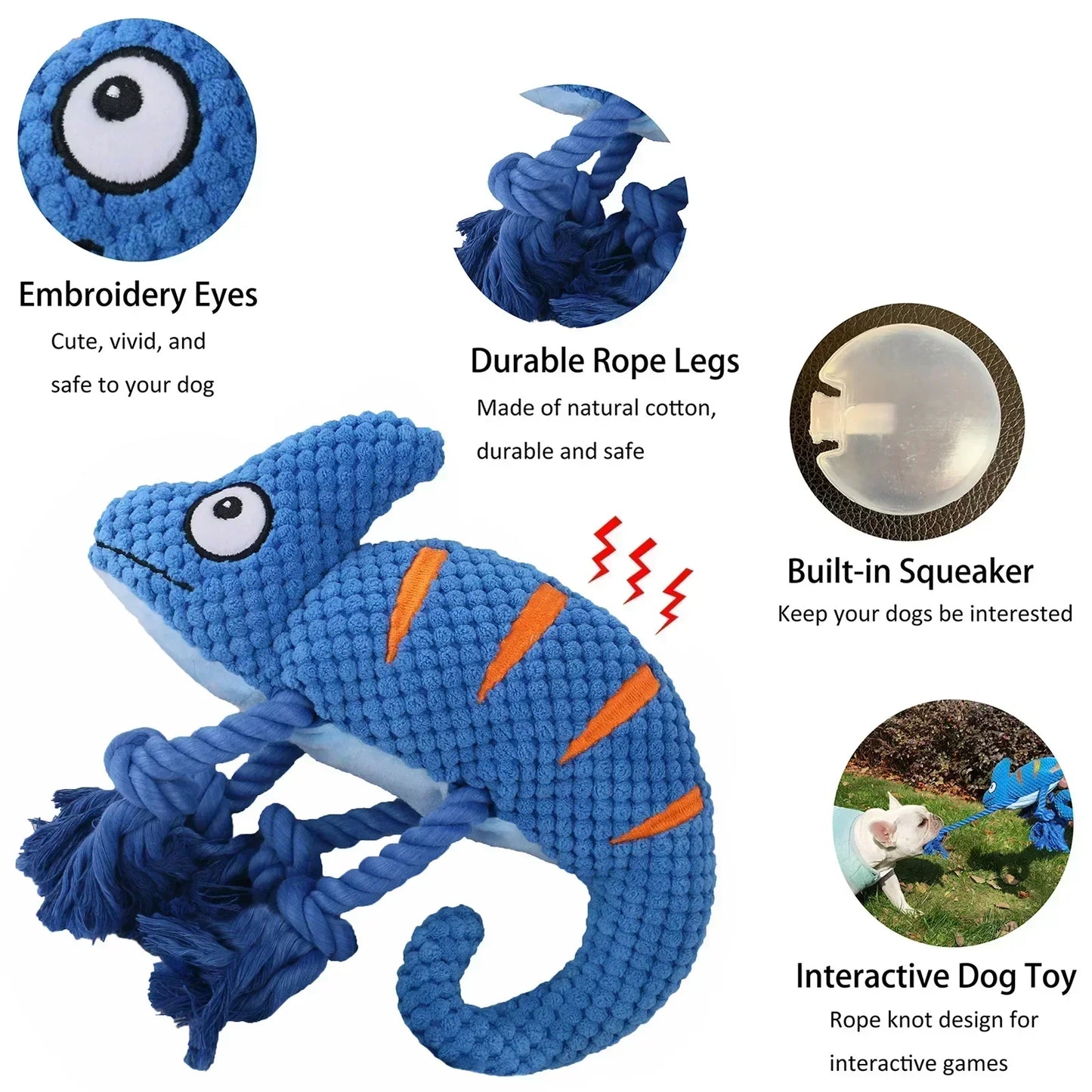 Plush Dog Squeaky Toy