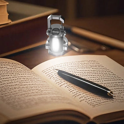 Type-C USB Rechargeable Waterproof Multifunctional Keychain Flashlight