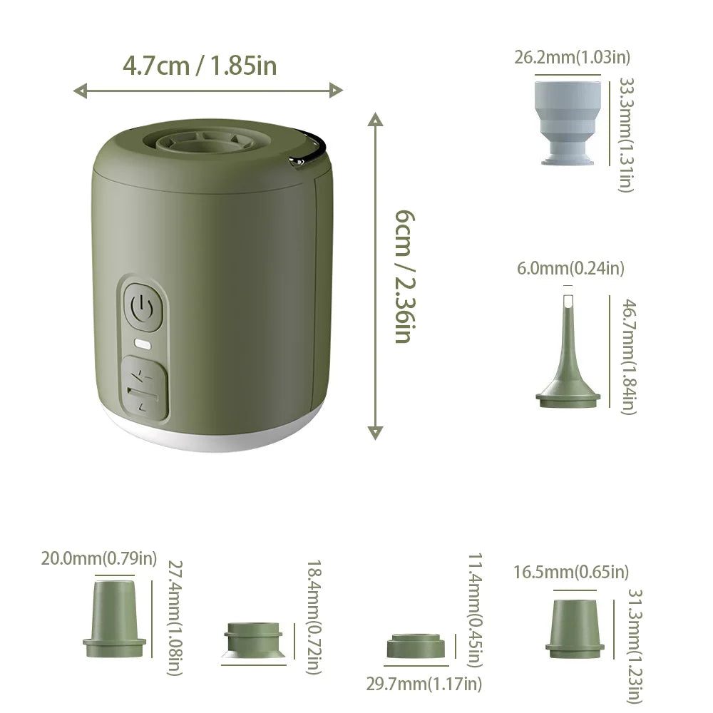WESTTUNE Waterproof Tiny Air Pump Lantern with Magnetic Design